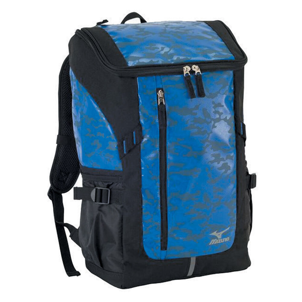 Mizuno Budo Back Pack Camo Férfi Táská Kék TRJ910536